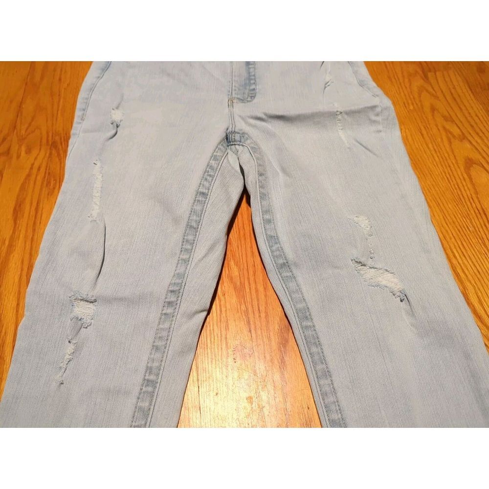 Seven7 Women's Light Blue Denim Distressed Slim Straight‎ Jeans  Size 10 - Picture 4 of 11